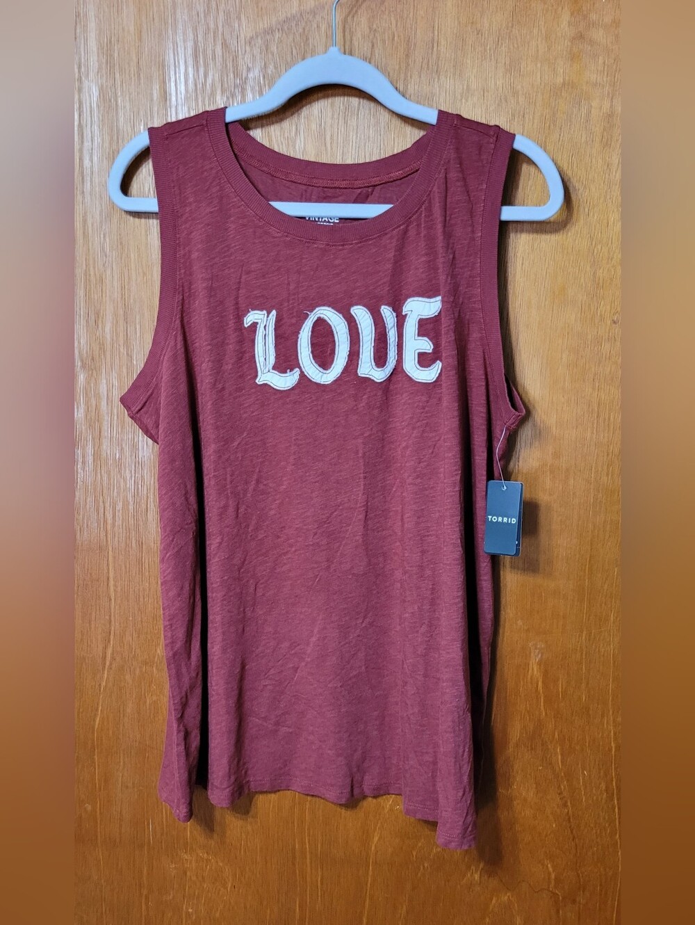 Vintage By Torrid Size 2 Vintage Red 'Love' Tank NWT (1306)